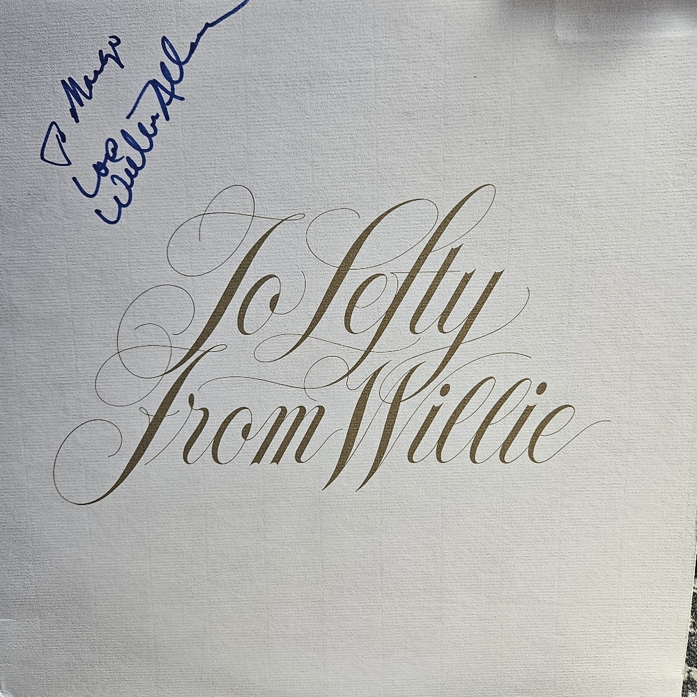 To Lefty From Willie Album Record 1977 Willie Nelson Columbia Records Record LP